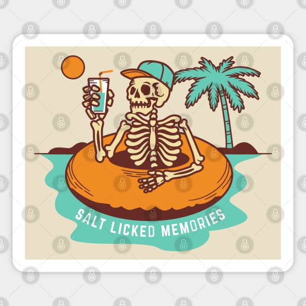 Salt Licked Memories in Orange Magnet by thepinecones